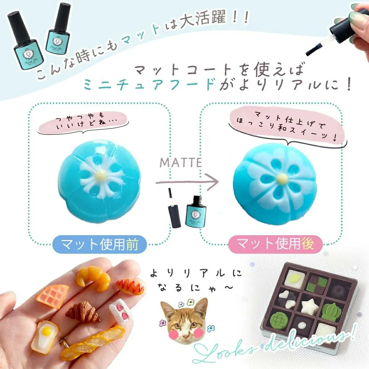 日本直送:フィニッシュプロ・マット 8ml(コーティング用レジン液)磨砂感液(B2977)