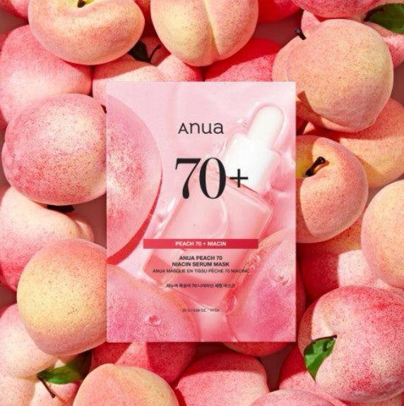 Anua 70% 桃子煙醯胺水光面膜