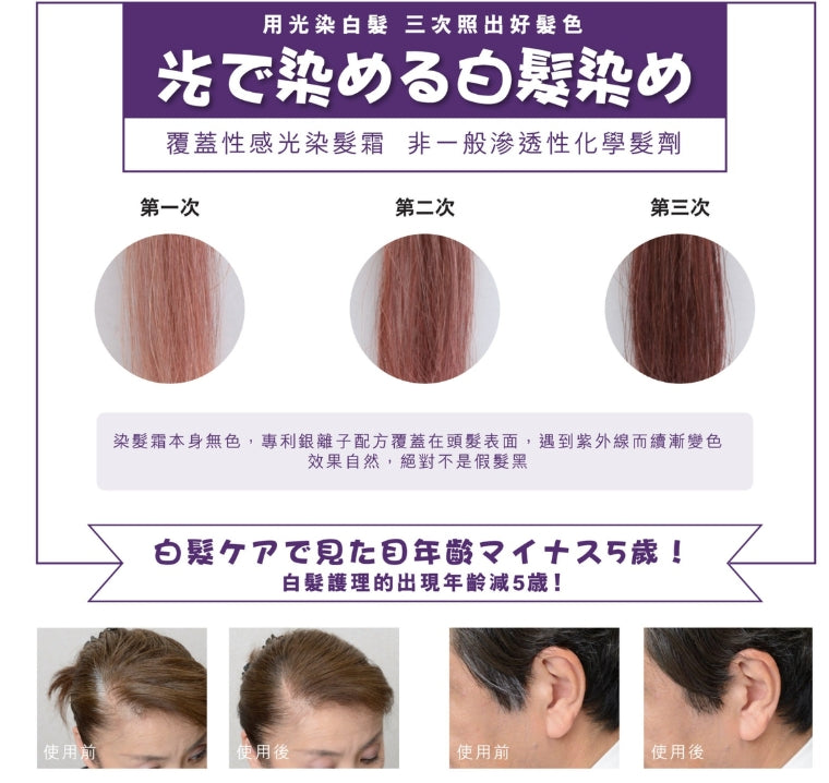 日本製:AURA - Aura Lumina Magic SII 銀離子感光白髮補色護髮乳 75g (日本製第二代 )(B388)