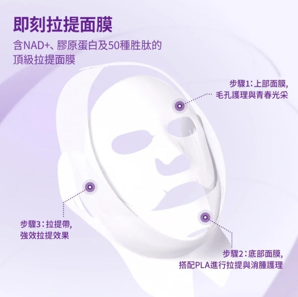 韓國製:numbuzin | No. 9 NAD+ Bio 提拉緊致全效面膜 4片裝 (+ Fabric Lifting Band) (B413) /