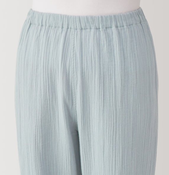 日本直送:無印良品MUJI 柬埔寨製 女裝純棉無縫五分袖睡衣 (MJ205)