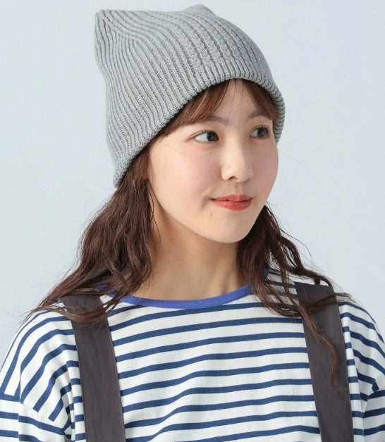 日本直送:Beams Heart Cat Ear Shaggy Watch Cap 貓耳冷帽3色選(B3042)