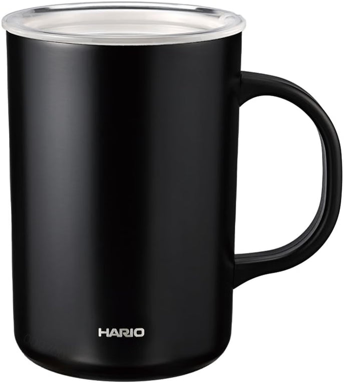 日本直送:HARIO 陶瓷塗層真空保溫馬克杯 (350ml / 470ml / 黑白 2色可選) (B3844)