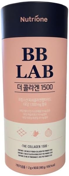 韓國-BB-LAB-高濃度1500mg膠原蛋白粉-90條裝-全智賢代言-法國魚膠原蛋白-石榴味-嬰兒肌保養