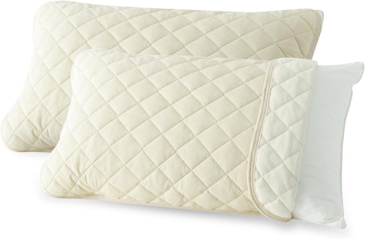 Japanese Brand: Kumori | POLAR COOL Double-Sided Extreme Cooling, Sweat-Absorbing & Quick-Drying Pillow Mat, 2-Piece Value Pack (B3632)
