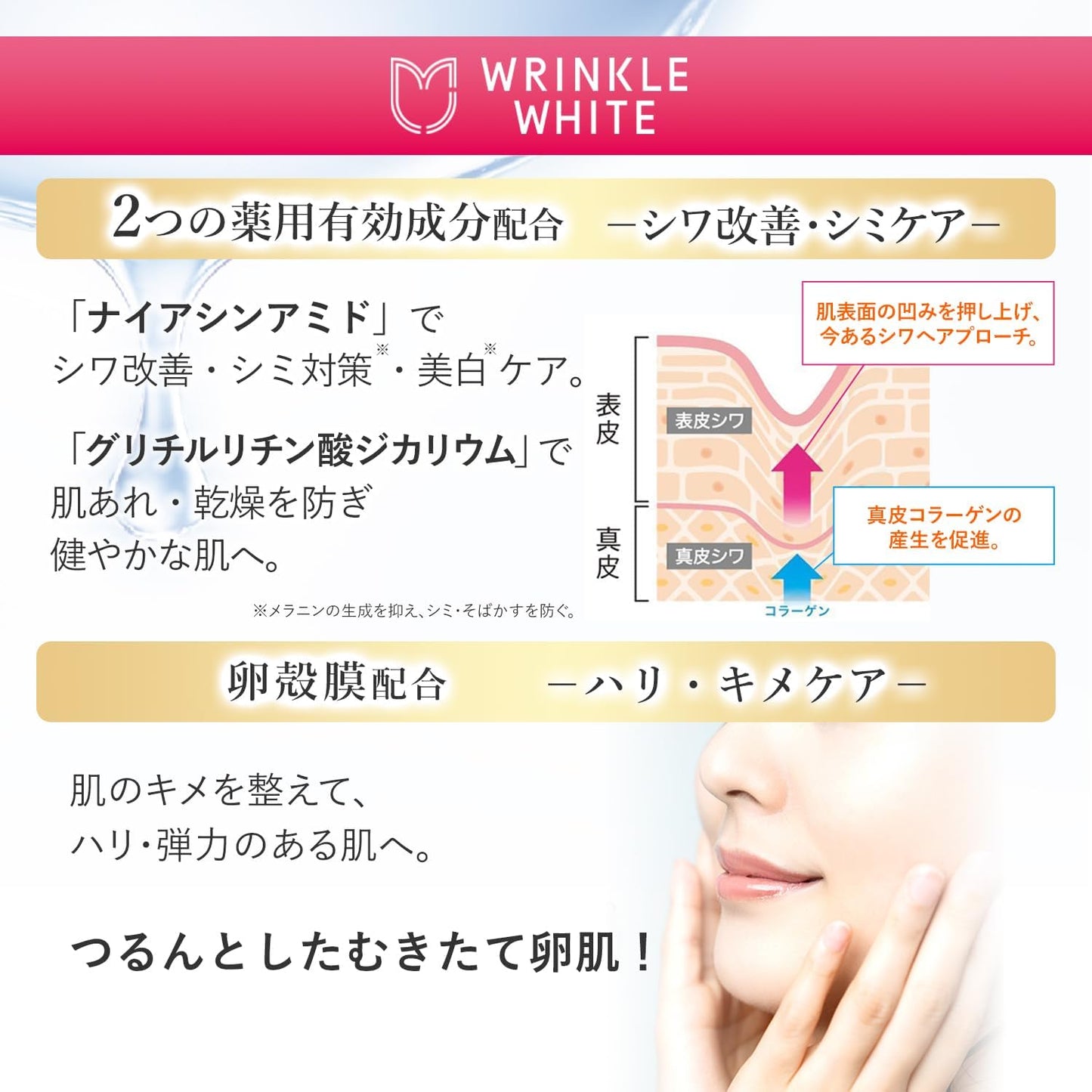 Made in Japan: Wrinkle White Medicated Whitening Anti-Wrinkle Serum 40ml (B3320)