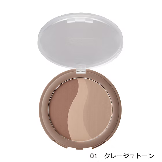 日本製:Ririmew 指原莉乃 Sheer Matte Shading 透薄霧面三色修容陰影盤 11g (B606)