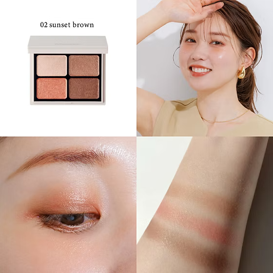 日本製: 🏆LDK No.1 Enamor by KAJIERI Nuance Color Eyes Eyeshadow 四色眼影盤 (B604)