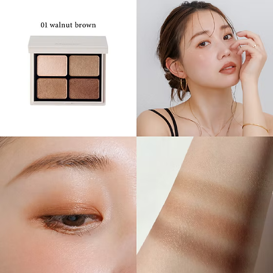 日本製: 🏆LDK No.1 Enamor by KAJIERI Nuance Color Eyes Eyeshadow 四色眼影盤 (B604)