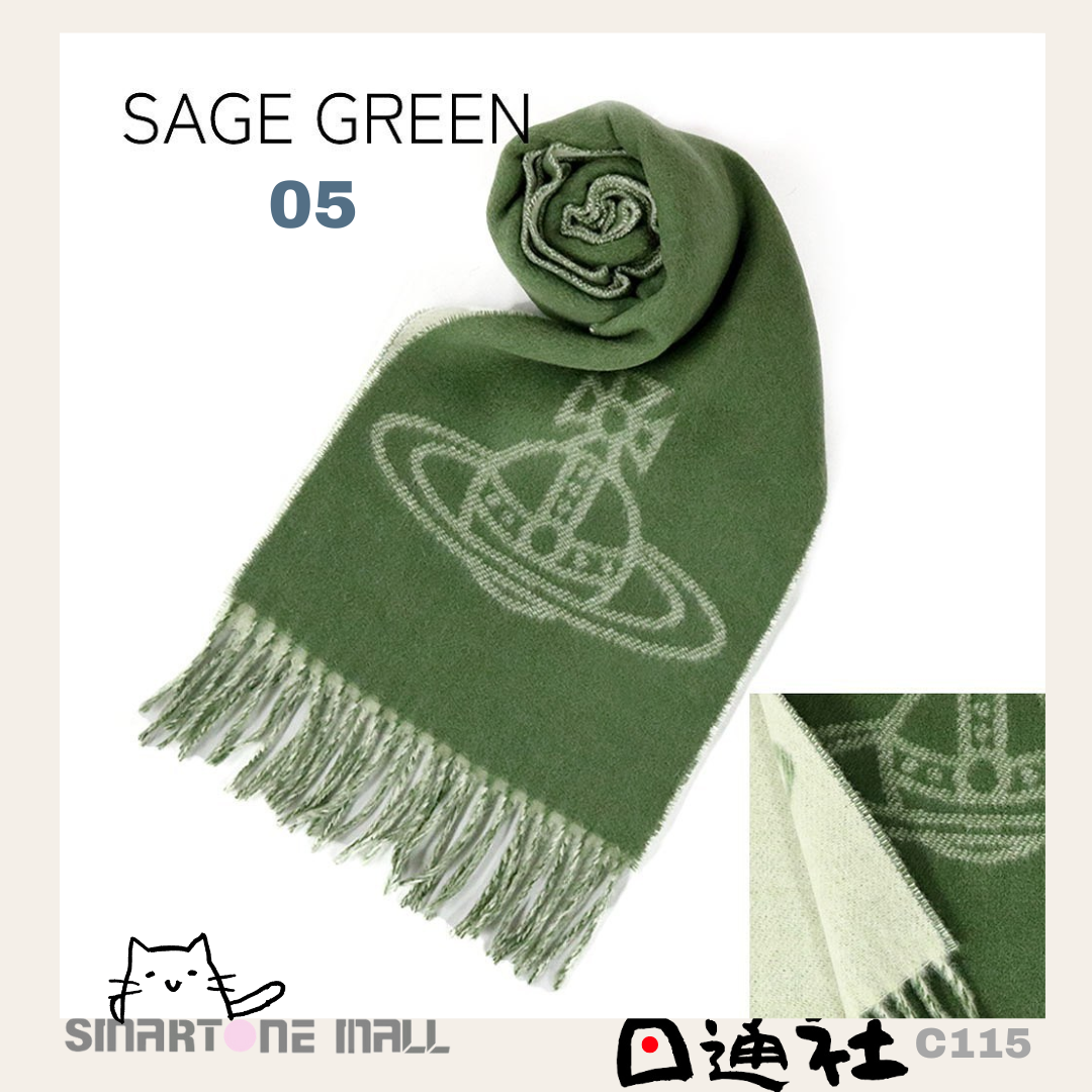 日本直送:Vivienne Westwood意大利製羊毛淨色頸巾 (C115) / From Japan: Vivienne Westwood Italian-made wool solid color neck scarf (C115)