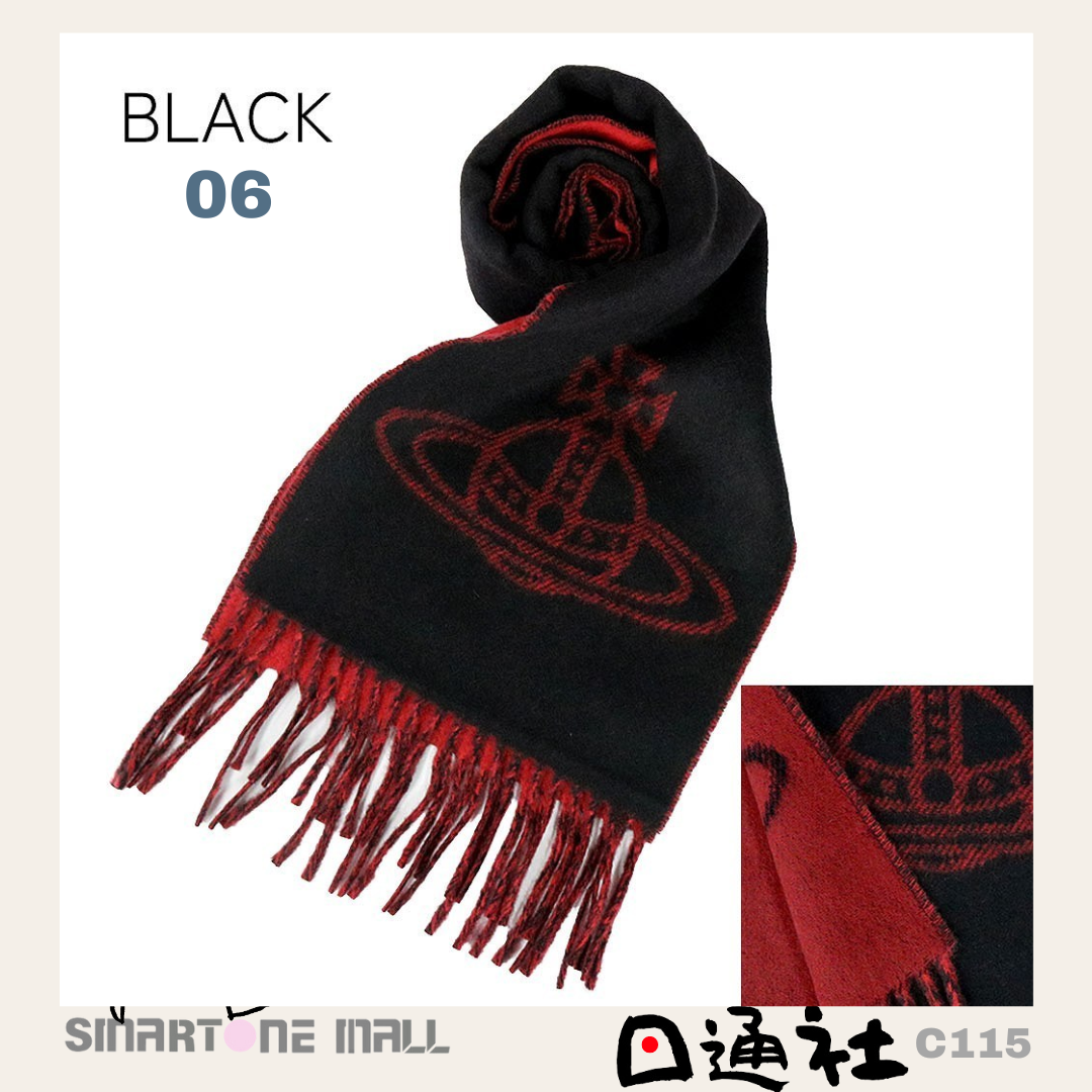 日本直送:Vivienne Westwood意大利製羊毛淨色頸巾 (C115) / From Japan: Vivienne Westwood Italian-made wool solid color neck scarf (C115)