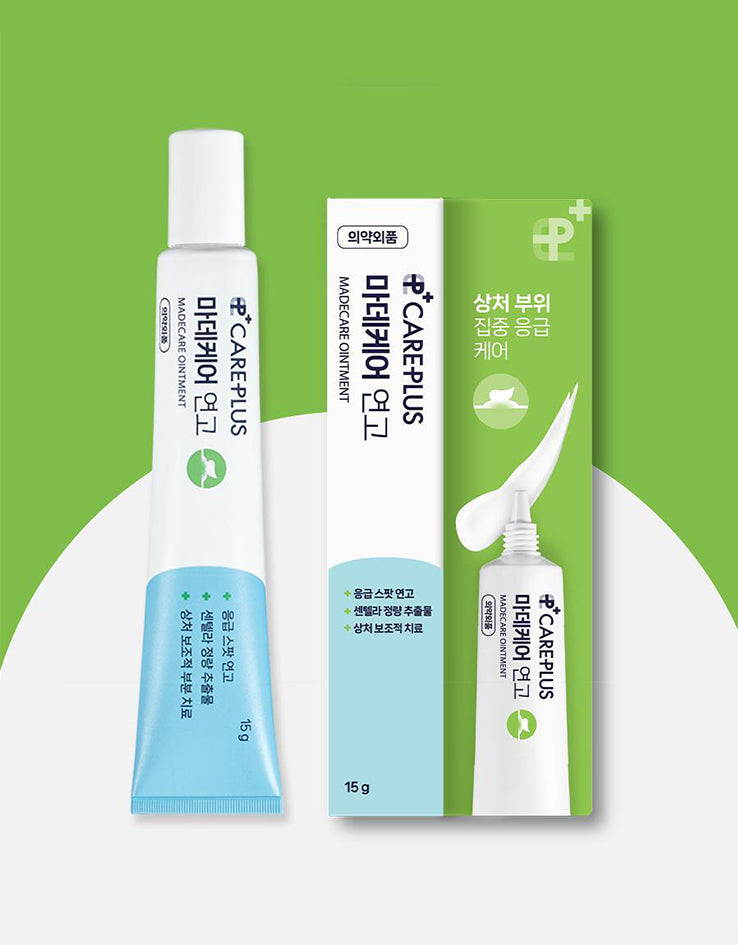 韓國製:Care Plus Madecare Ointment 暗瘡傷口急救舒緩消痘藥用軟膏15g (B3023)