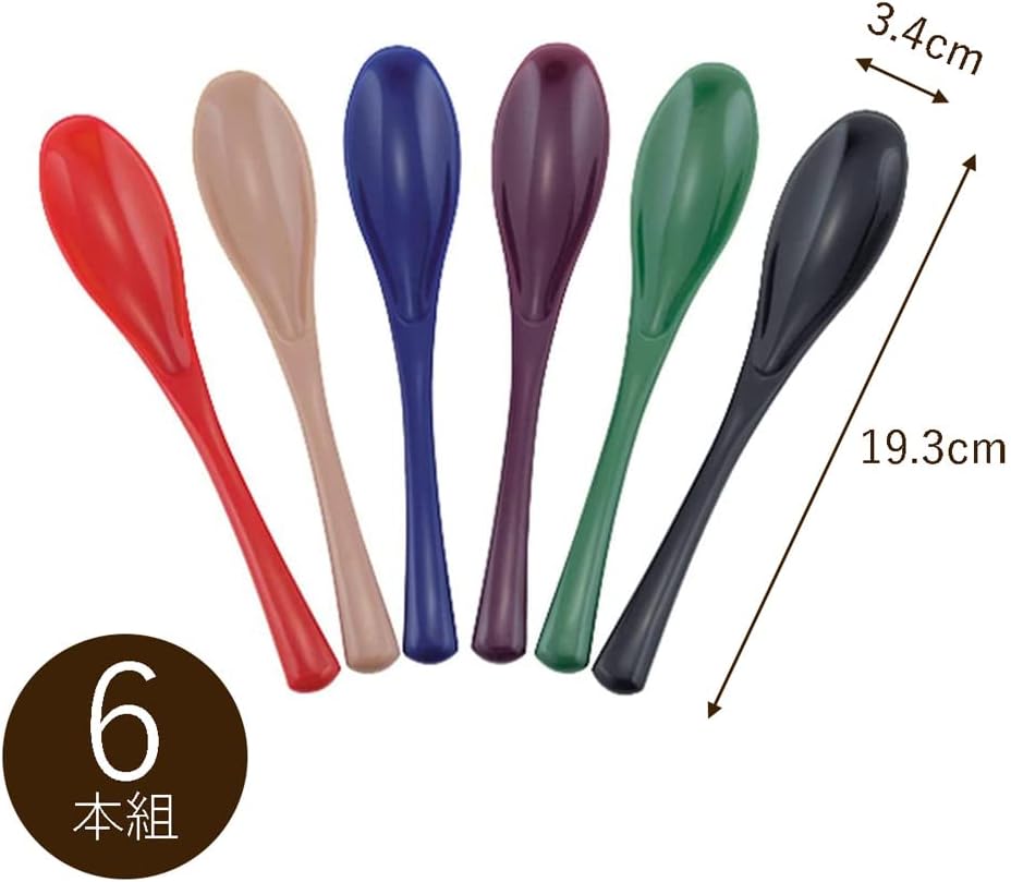 日本製:下村企販 浮空潔枱匙 1套6隻不同色 (Z189)