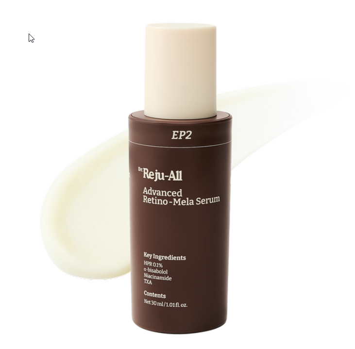 韓國製-Dr-RejuAll-Advanced-Retino-Mela-Serum-50ml-韓國藥房熱賣-HPR新世代維A-10%維B3-4%傳明酸-藥品級品質-淡斑去黃-抗皺去細紋精華-產品展示照
