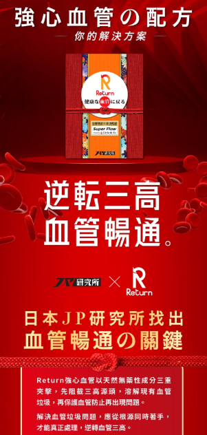 日本製:Return - 強心血管配方 60粒 (F254)