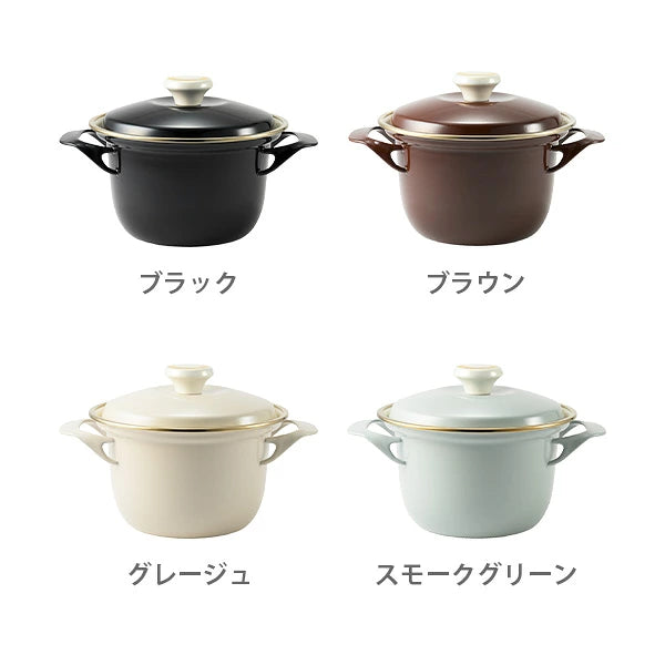 日本製：Fujihoro EX 系列 旗艦頂級款 16cm 雙耳琺瑯小燉鍋 1.6L (B3680)