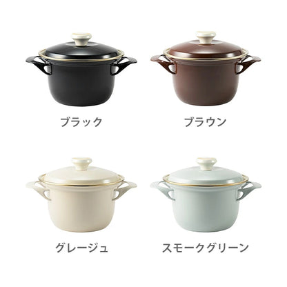 日本製：Fujihoro EX 系列 旗艦頂級款 16cm 雙耳琺瑯小燉鍋 1.6L (B3680)