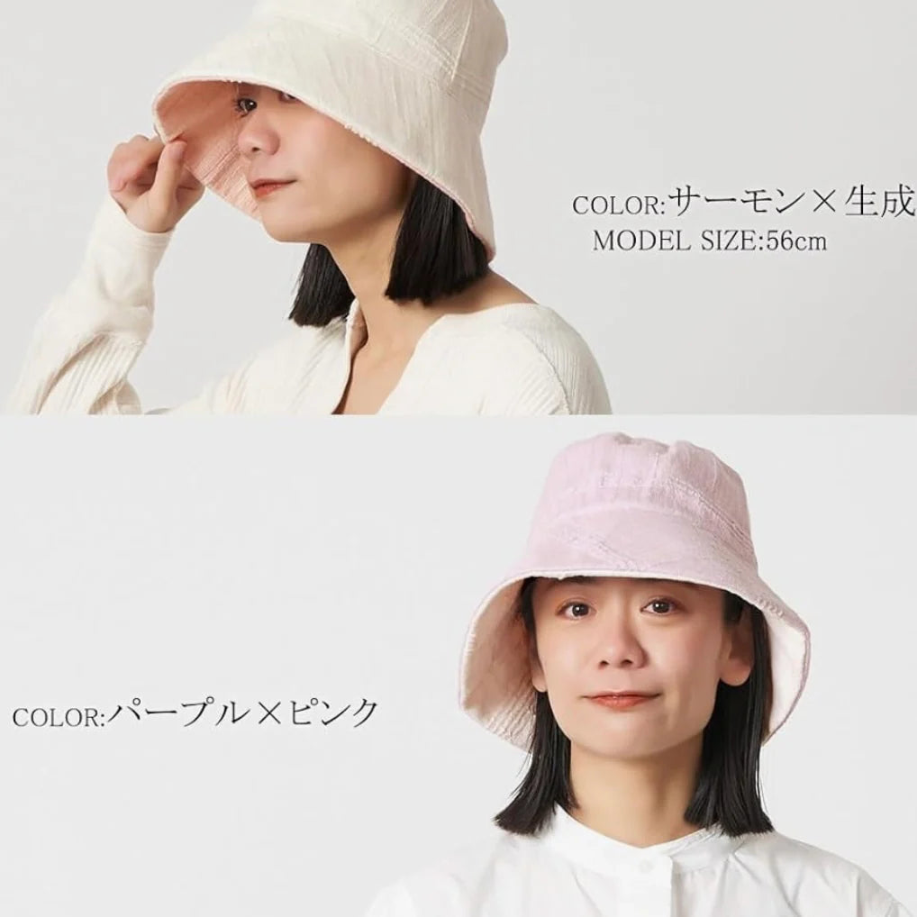 日本製：CasualBox 日本今治毛巾雙面可翻戴設計防UV帽 (Z166)