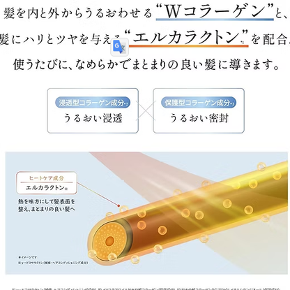 日本製：[LDK A級評鑑]emplir Smooth 輕盈柔順水光澄果免沖洗護髮乳120g(B3823)