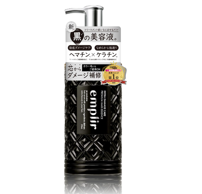 🖼️ 圖片替代文字 (Alt Text)
日本製-emplir代購-ExtraDamageCare深層修復護理強韌髮質護髮精華210ml-單瓶裝-日本進口emplirExtraDamageCare黑色美容液護髮精華210ml血紅素角蛋白角質層角蛋白柑橘花香調無矽油洗護之間免沖洗直疊護髮素極度受損染燙髮質適用-改善髮絲脆弱易斷及染後褪色-日系美髮護理用品照