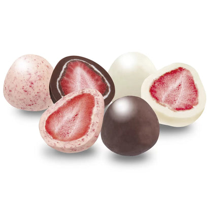 日本製： 日本Costco 士多啤梨朱古力球 410g ［白朱、黑朱、 牛奶］(B3045)