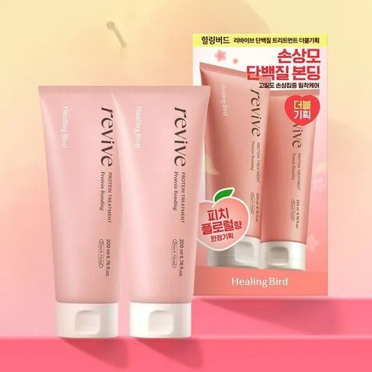 韓國製： Healing Bird 蛋白質護髮霜 200ml + 200ml（限定蜜桃花香🍑）(B626)