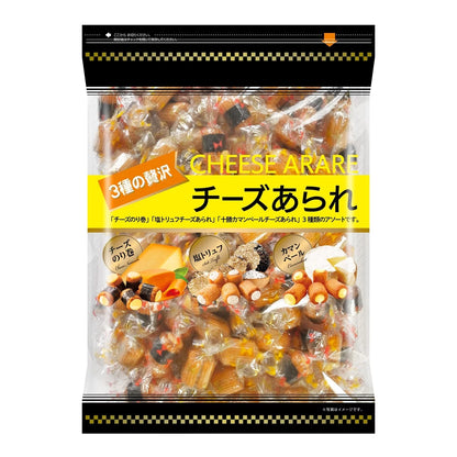 日本製-Costco-贅澤奢華-3種芝士綜合米菓-550g-切達起司-卡門貝爾-海苔起司卷-濃郁起司零食-