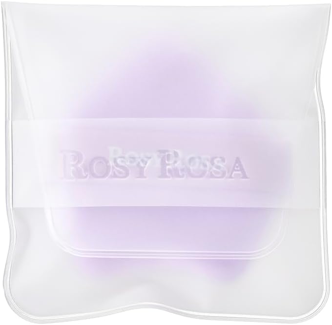 日本製： ROSY ROSA 多用途空氣感粉底粉撲 3入組附收納袋 (B3629)