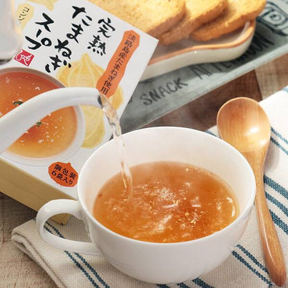淡路島特產完熟洋蔥濃湯，極致自然甘甜與濃郁香氣，辦公室與早晨暖胃首選。

