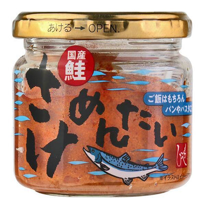 日本製-KALDI代購-もへじ日本國產三文魚明太子醬100g-單樽裝特價兩樽組拌飯拌麵塗抹多士適用-日本進口KALDIもへじ三文魚明太子醬100g國產鮭魚辛口明太子柔滑膏狀質地每日早餐簡餐適用-改善餐點單調及魚腥味-日系食品醬料照