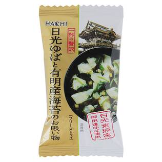 日本製： Hachi 食品 一杯之贅澤 日光腐皮有明海苔清湯 1食入 (B3918)
