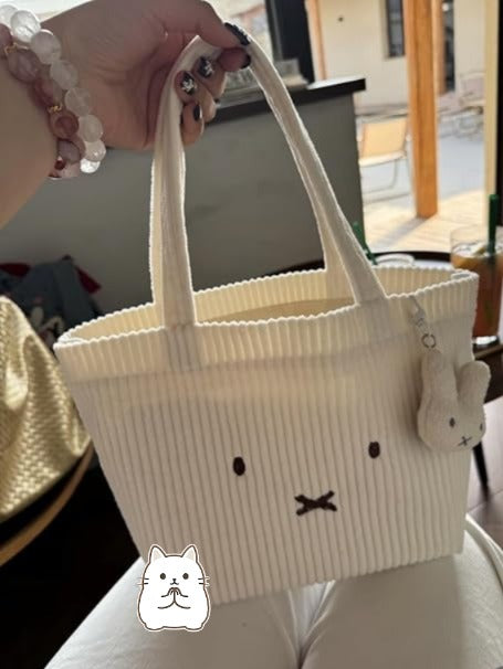 日本直送：Miffy 立體刺繡 大容量手提袋（超治癒可愛款）(B3163)