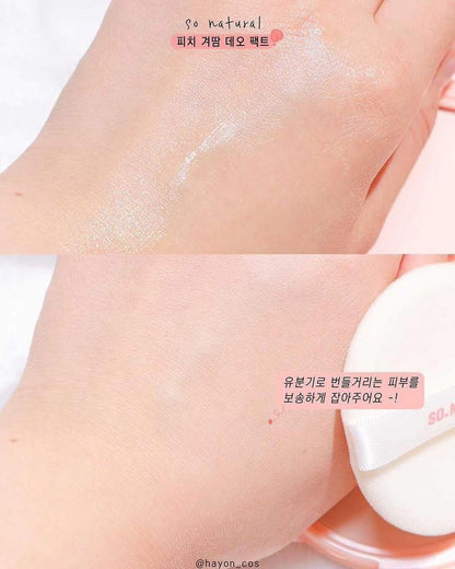 韓國製： So Natural Peach Deo Pact 腋下清爽美白提亮蜜桃香氛粉餅 (B628)