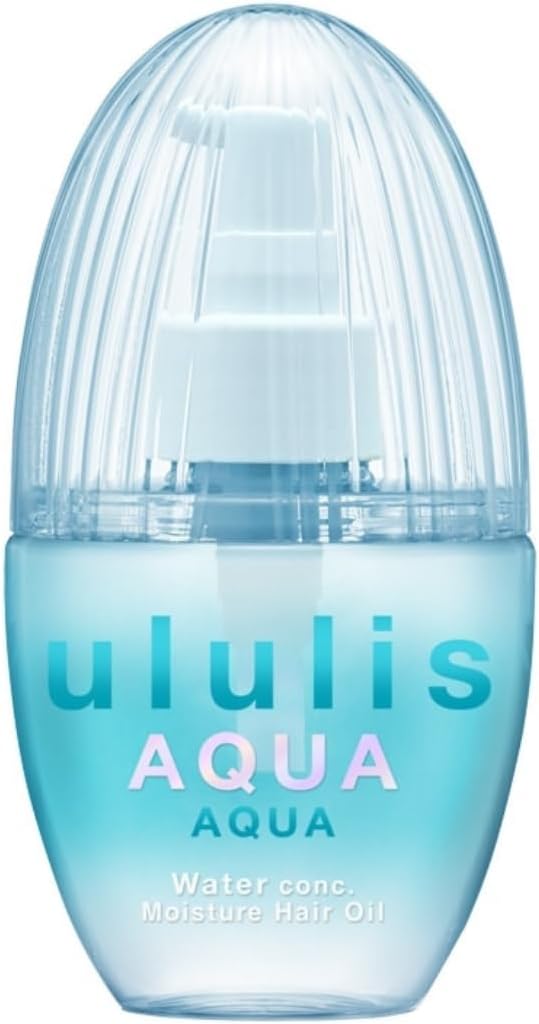 日本製-ululis-島藍-AQUA-藍色保水修護髮油-100mL-高含水率-水溶性角蛋白-保濕不黏膩-日本護髮推薦-產品展示照