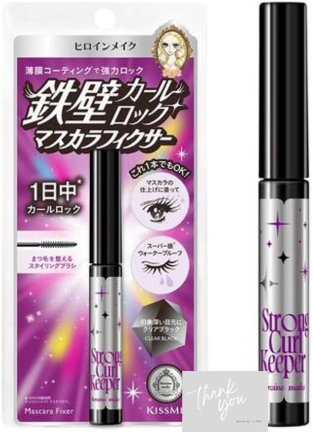 日本製-KissMe代購-HeroineMake持久激翹睫毛膏雨衣StrongCurlKeeper4g02透亮黑-單支裝-日本進口KissMeHeroineMake睫毛膏雨衣強效捲翹鎖定超級防水防汗防皮脂02透亮黑自然不泛白6重護睫油專用梳頭-改善潮濕天氣睫毛塌陷眼妝暈染及白屑殘留-日系美妝護膚用品照