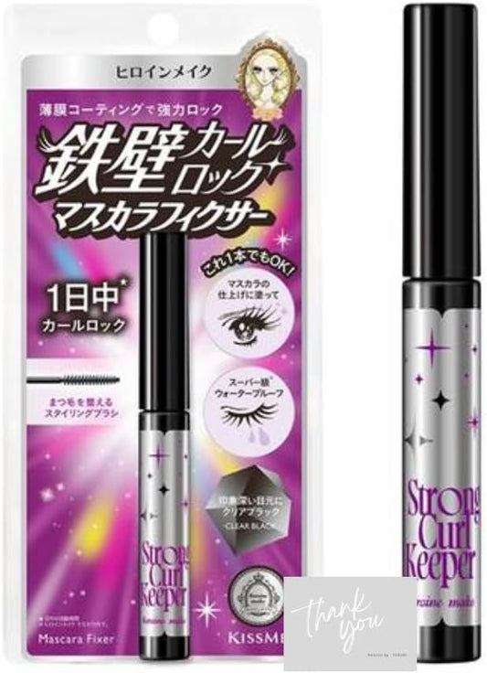 日本製-KissMe代購-HeroineMake持久激翹睫毛膏雨衣StrongCurlKeeper4g02透亮黑-單支裝-日本進口KissMeHeroineMake睫毛膏雨衣強效捲翹鎖定超級防水防汗防皮脂02透亮黑自然不泛白6重護睫油專用梳頭-改善潮濕天氣睫毛塌陷眼妝暈染及白屑殘留-日系美妝護膚用品照