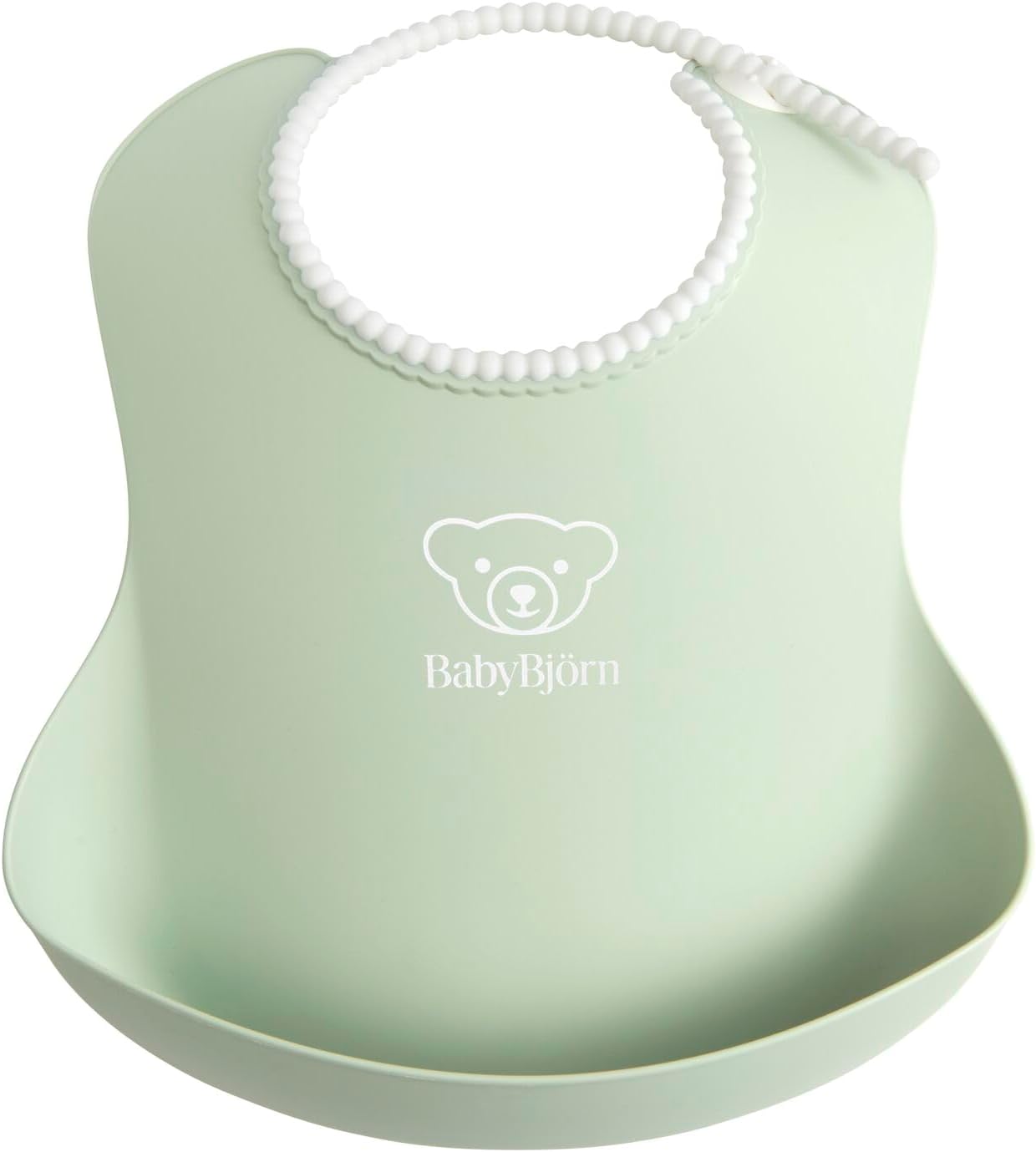 日本製-BabyBjorn-專業級防漏超輕量圍兜-粉藍色-TPE材質-無段式頸圍調整-瑞典製造