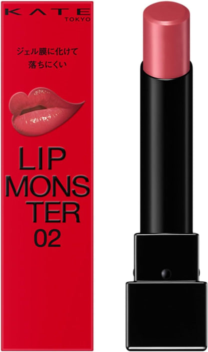 日本製-KATE代購-怪獸級持色唇膏LipMonster3g4色可選-單支裝-日本進口KATE怪獸唇膏獨家凝膠膜轉化技術高顯色高保濕01欲望の塊02PinkBanana10探索の旅20悪戯ベリーの道標不沾杯不掉色長效持色唇膏適用-改善唇部乾燥顯唇紋轉印沾杯及頻繁脫妝-日系美容彩妝用品照