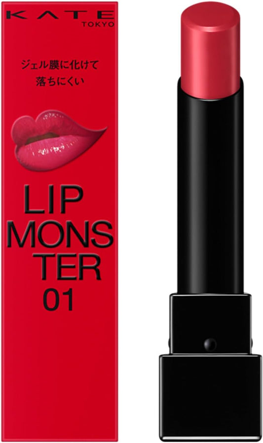 日本製-KATE代購-怪獸級持色唇膏LipMonster3g4色可選-單支裝-日本進口KATE怪獸唇膏獨家凝膠膜轉化技術高顯色高保濕01欲望の塊02PinkBanana10探索の旅20悪戯ベリーの道標不沾杯不掉色長效持色唇膏適用-改善唇部乾燥顯唇紋轉印沾杯及頻繁脫妝-日系美容彩妝用品照
