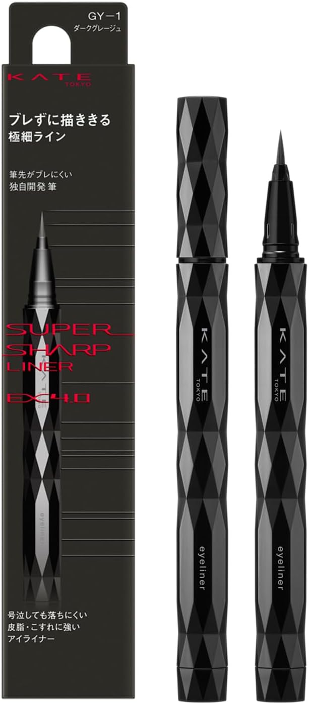Made in Japan: KATE | 2026 New Super Sharp Liner EX 4.0 | Ultra-Fine Long-Lasting Liquid Eyeliner (B3518)