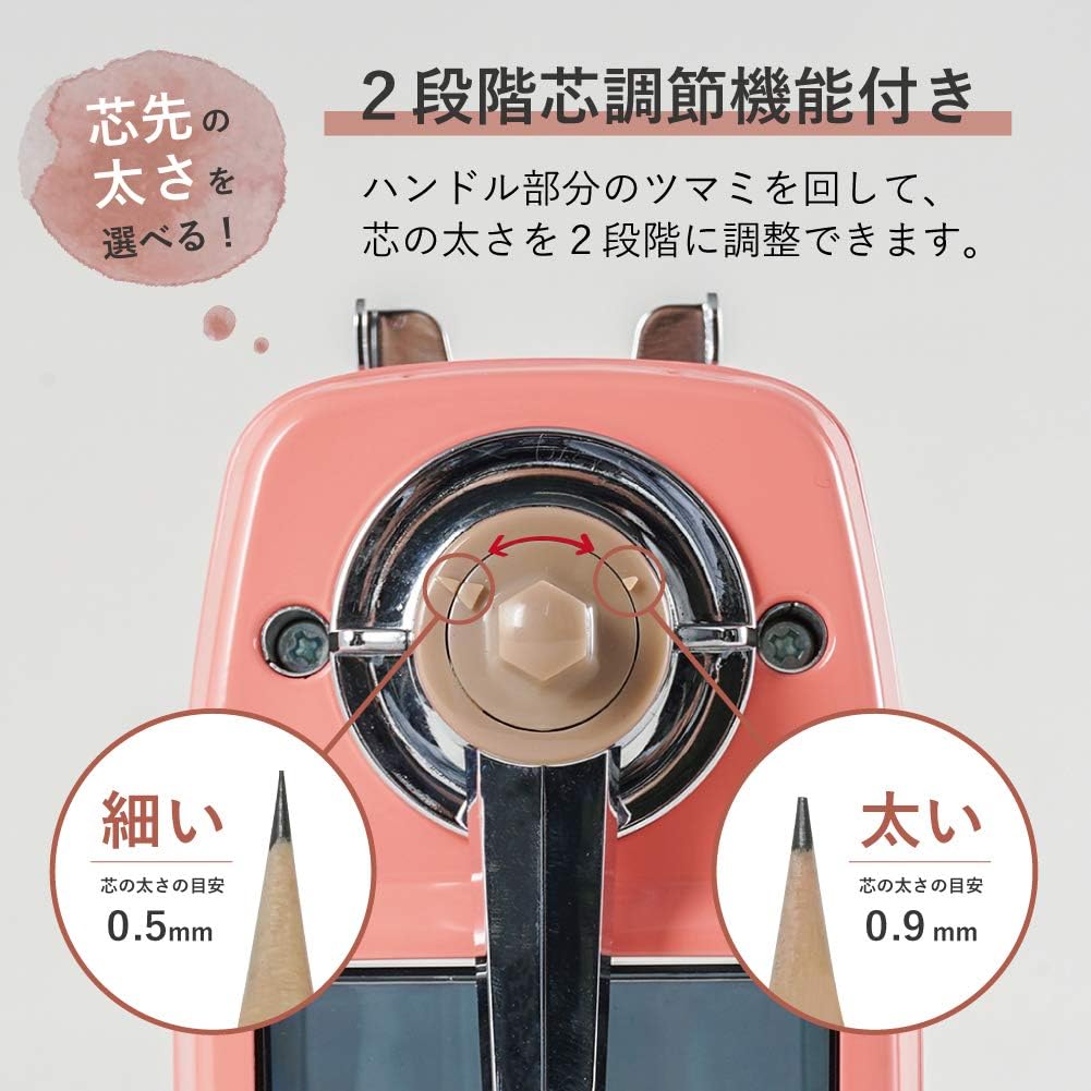 Made in Japan: CARL Angel-5 Royal3 Top-of-the-line Manual Pencil Sharpener (B3254)
