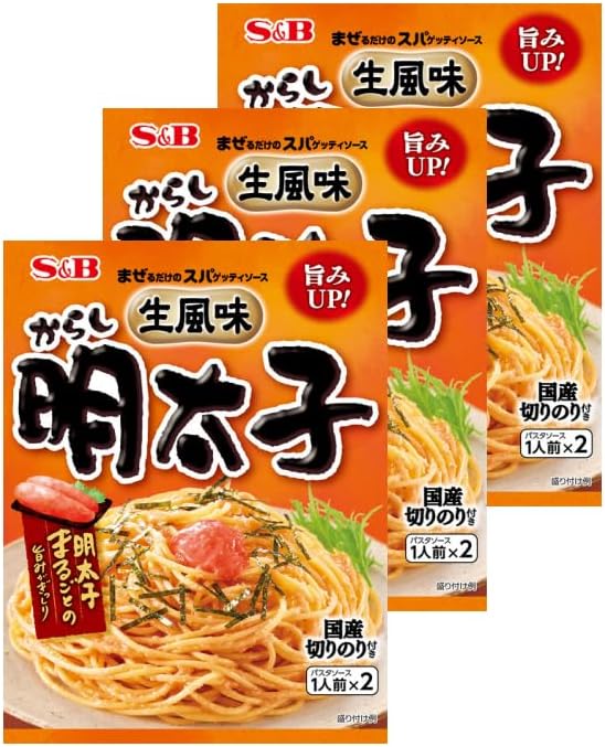 日本製-S&amp;B-萬用拌麵意粉醬-6款口味-鱈魚子-明太子-羅勒青醬-蒜香辣椒-和風意粉醬-懶人料理推薦