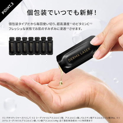 日本製：Quality 1st Derma Laser 黑金 VC 1 Shot 爆珠高濃度膠囊精華 28粒裝(B3751)