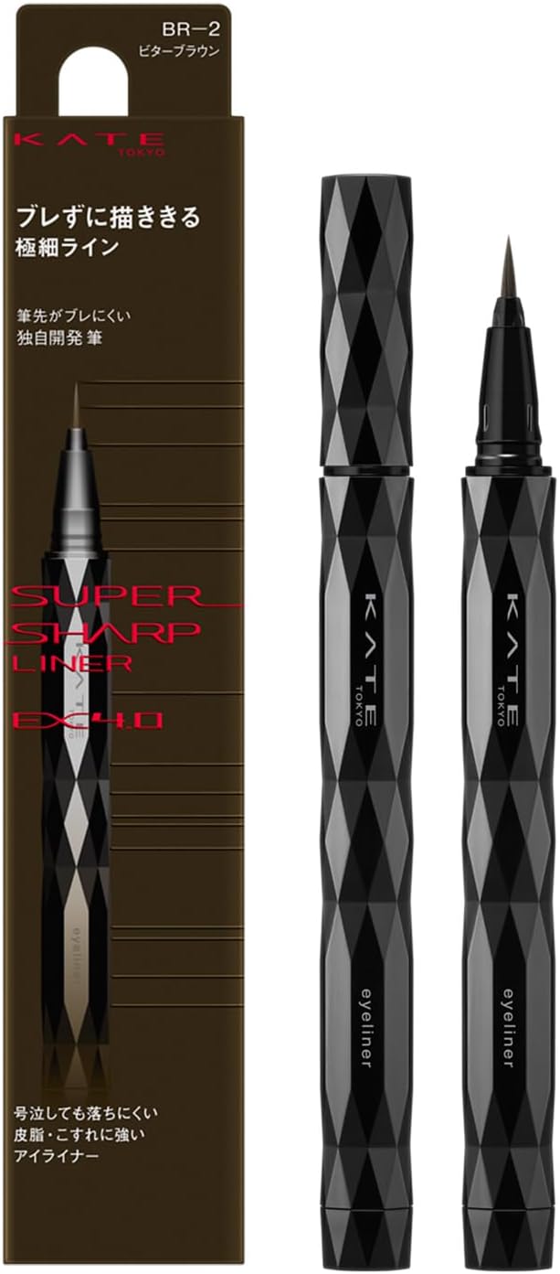 Made in Japan: KATE | 2026 New Super Sharp Liner EX 4.0 | Ultra-Fine Long-Lasting Liquid Eyeliner (B3518)