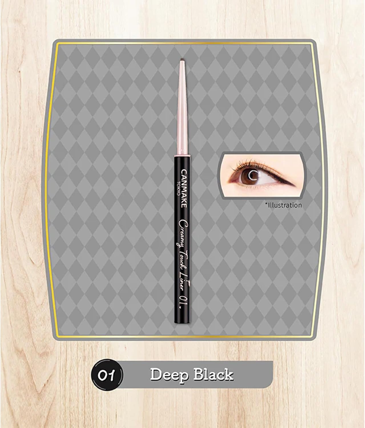 日本製-CANMAKE-絲滑柔滑極細眼線膠筆-Creamy-Touch-Liner-1.5mm-極細眼線-防水防暈-7色選
