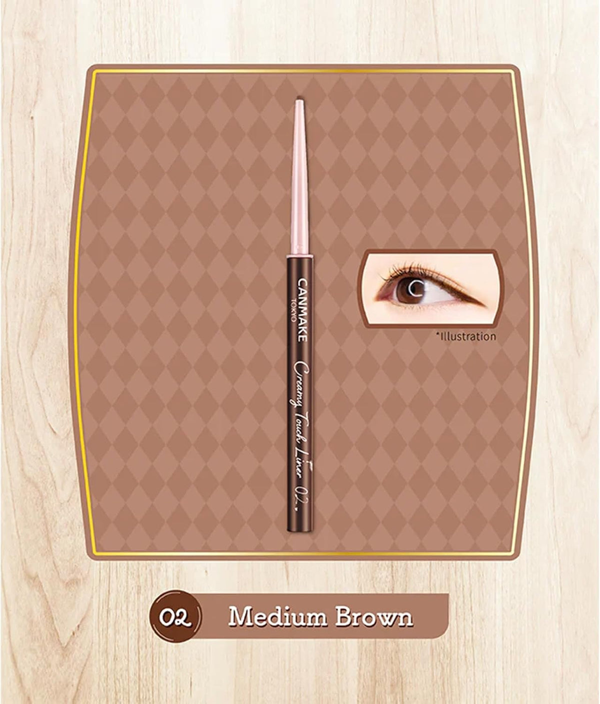 日本製：CANMAKE 柔滑極細眼線膠筆 Creamy Touch Liner 0.08g (B3813)