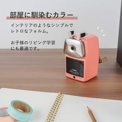 Made in Japan: CARL Angel-5 Royal3 Top-of-the-line Manual Pencil Sharpener (B3254)