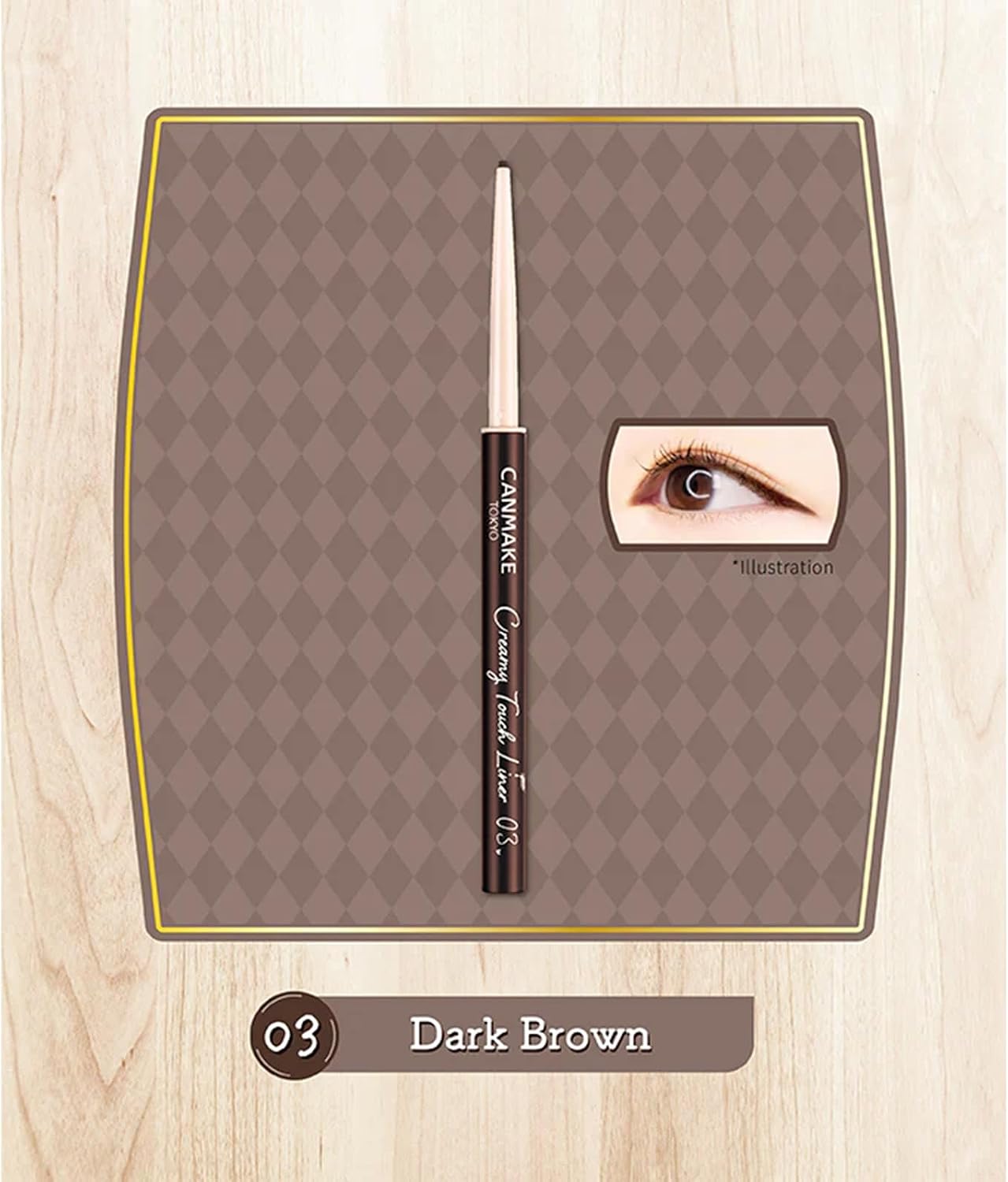 日本製：CANMAKE 柔滑極細眼線膠筆 Creamy Touch Liner 0.08g (B3813)