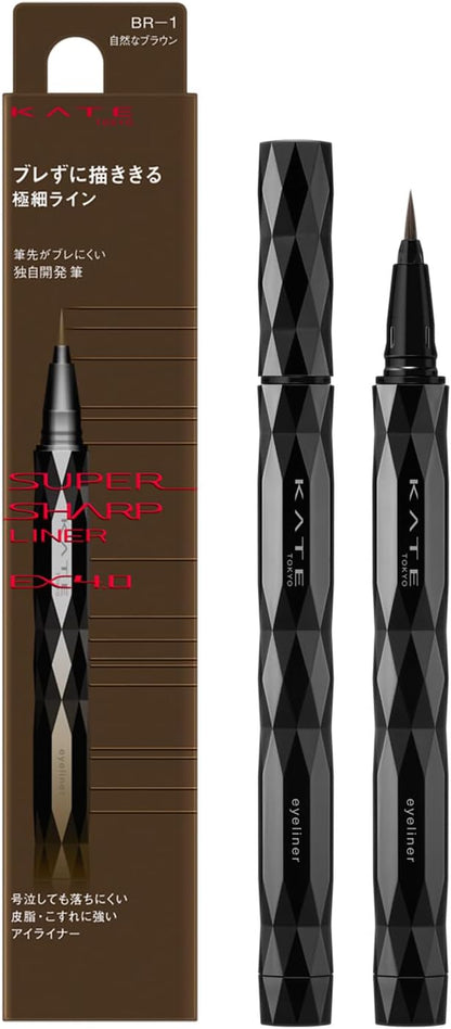 Made in Japan: KATE | 2026 New Super Sharp Liner EX 4.0 | Ultra-Fine Long-Lasting Liquid Eyeliner (B3518)