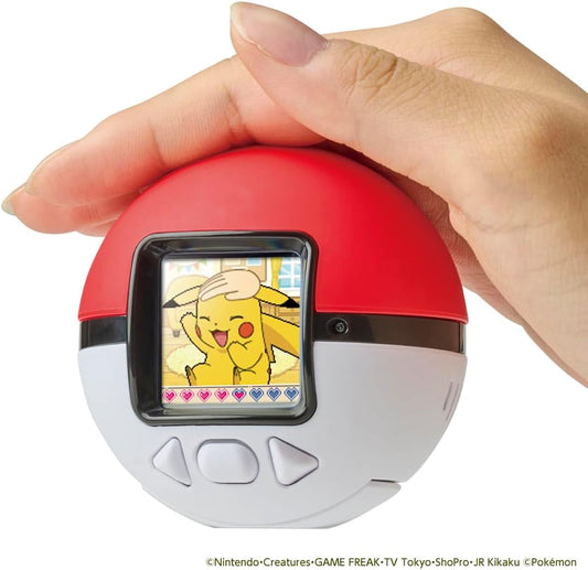 日本-Takara-Tomy-Pokemon-Friends-精靈球互動遊戲機-寶可夢電子寵物-皮卡丘-比上超互動玩具